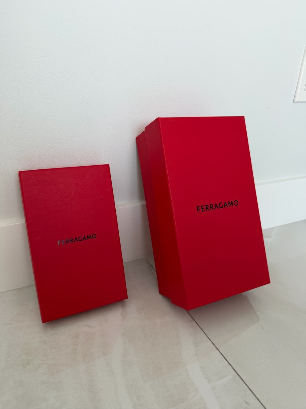 2 Classic Salvatore Ferragamo Gift Boxes PRICED TO SELL